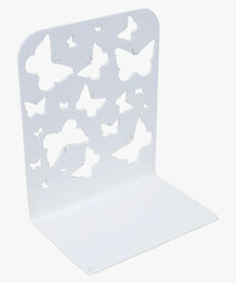 Elior Biała podpórka na książki z dekorem w motyle Z0-H42