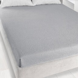 Zwoltex Prześcieradło frotte bez gumki 175x220 Tulipan 592 szare