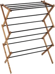 Drewniana suszarka stojąca Ferrara ze stalowymi prętami 60 cm