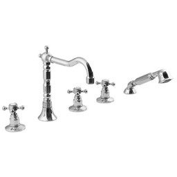 Pięcioelementowa bateria do wanny ANTEA, chrom