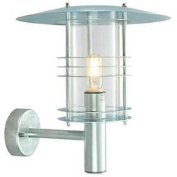 Norlys - Stockholm Zewnętrzna Lampa Ścienna Duża Galwanizowana