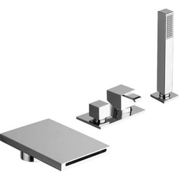 Bateria na krawędź wanny z funkcją napełniania wanny FOLLOW ME