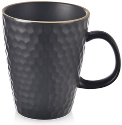 Kubek ceramiczny czarny TEA TIME 420 ml