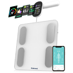 Waga łazienkowa elektroniczna pomiar tłuszczu wody BMI bluetooth aplikacja