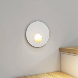 Oprawa wpuszczana LED Arcchio Vexi, Ø 7,5 cm, biały, aluminium, CCT Vexi Arcchio, możliwość ściemniania, biały / opal, salon / jadalnia, aluminium, nowoczesny