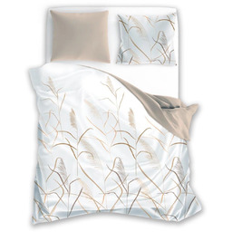 Pościel z satyny bawełnianej w trawę pampasową PEP-64