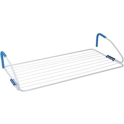 MSV 130086 suszarka balkonowa z metalu, 10 m, biały/niebieski/różowy/zielony