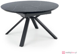 Stół VERTIGO Halmar Czarny marmur, 130x130-180