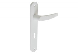 Klamka drzwiowa GAMAR METRO 72 KL biała ze sprężyną (do wyczerpania zapasów)
