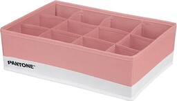 PANTONE  organizer do szafy i szuflad, 1 sztuka, 12 przegródek na bieliznę, organizer szuflad łazienkowych, organizer do przechowywania pokoju, organizer do szafy i szuflad, składany 32 x 22 x 10 cm