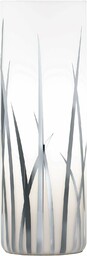 EGLO Lampa stołowa Rivato, 1-punktowa lampa stołowa, elegancka, lampka nocna ze szkła z dekoracją, lampa do salonu w kolorze chromu, biała, lampa z przełącznikiem, oprawa E27