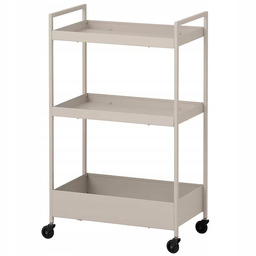 Ikea Nissafors wózek barek kuchenny na kółkach Beżowy