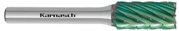 KARNASCH Pilnik obrotowy walcowo-czołowy ZYB HP-3 PRO z węglika z powłoką GREEN-TEC frez do metalu 16 x 25 mm chwyt 6 mm 116091050