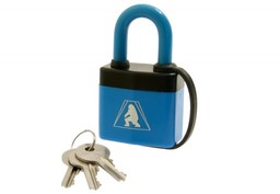 Kłódka lamelowa zatrzaskowa YALE YKL40Y pałąk w osłonie PCV, blister