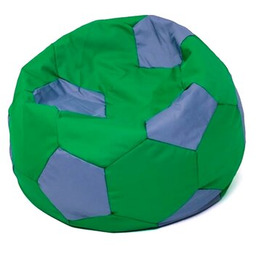 GO GIFT Pufa worek Piłka 5 XL Zielono-szary 120 cm