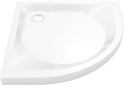 NEW TRENDY Brodzik półokrągły MARELLE R55 90x6 biały TER-0080