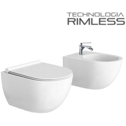 Zestaw: MUSZLA WC RIMLESS + BIDET + DESKA SLIM