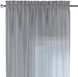 Zasłona na kanale z grzywką 1 szt., kremowy, Natural Touch