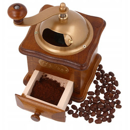 Drewniany ręczny młynek do Kawy, Pieprzu