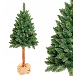 Choinka Sztuczna Na Pniu Zielona Naturalna Gęsta 100 cm