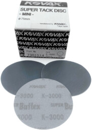 KOVAX Buflex Dry - Krążek scierny na rzep 75mm (Black) K3000