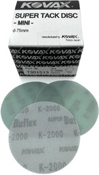 KOVAX Buflex Dry - Krążek ścierny na rzep bez otworów 75mm (Green) K2000