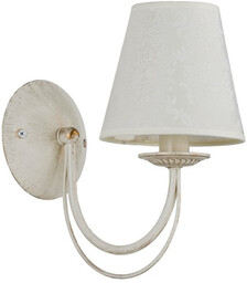 Kinkiet z abażurem IRMA biały antyczny/ecru