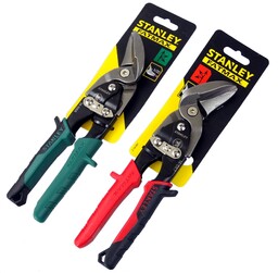Stanley nożyce do blachy Komplet 2 sztuki lewe+prawe odgięte