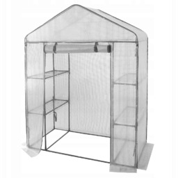 Mini Szklarnia Ogrodowa Tunel Foliowy Ogrodowy Foliak 1,4x2m 4 Półki