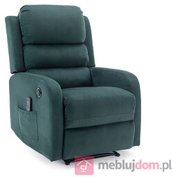 Fotel relaksacyjny PEGAZ M VELVET Signal Zielony