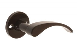 Klamka drzwiowa GAMAR VIOLA brązowa z rozetą okrągłą