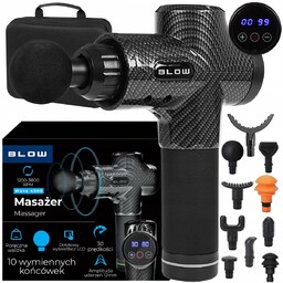 Masażer Pistolet Do Masażu 10 Końcówek Massage Gun