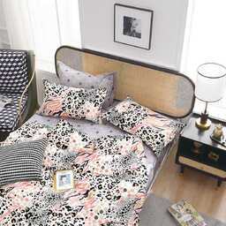 Pościel z satyny bawełnianej dwustronna w centki Mariall PBC-1001