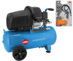 Airpress Kompresor dwutłokowy HL 425-50 + zestaw akcesoriów pneumatycznych
