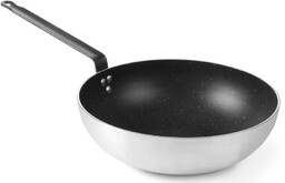 Hendi Patelnia Wok aluminiowa z marmurową powłoką nieprzywierającą - 320x(H)100 mm I Hendi