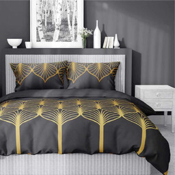 Pościel z satyny bawełnianej w liście SJB-624