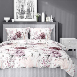 Pościel z satyny bawełnianej w kwiaty SJB-628