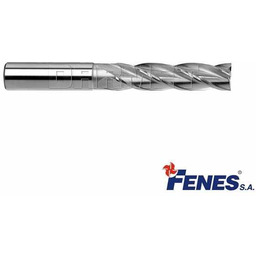 FENES Frez trzpieniowy do metalu 12 mm 4-ostrzowy długi walcowo-czołowy chwyt walcowy DIN844-A L-N HSS 0641-512-110-120