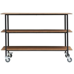 House Doctor VENE Regał na Kółkach 150 cm Brązowy