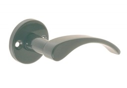 Klamka drzwiowa GAMAR VIOLA lakier grafit, z rozetą okrągłą