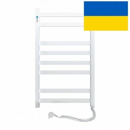 Grzejnik łazienkowy elektryczny 48 80 cm 150 W prawy, biały Avangard