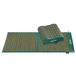 ERGO mata do akupresury XL z kolcami z poduszką zielono złota