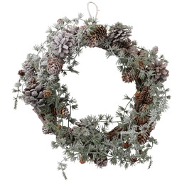 Boltze Home Ręcznie wykonany wieniec z szyszkami TANNENZAPF, Ø32 cm