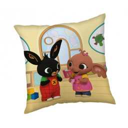 Jerry Fabrics Poduszka dziecięca 40x40 Królik Bing kremowa JF 24