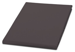 Karo Prześcieradło bawełniane 160x200 grafitowe jednobarwne