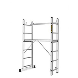 Rusztowanie aluminiowe drabinowe BASIC 2x6 z podestem 33 x 114 cm DRABEST