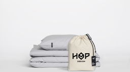 Pościel Perkal 140x200 Hop Design Pure Jasny Szary