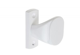 Pochwyt drzwiowy stały GAMAR, wąski biały