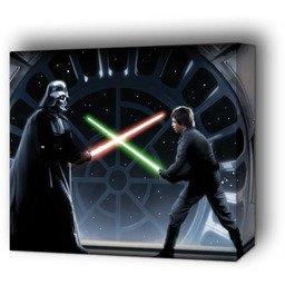 Star Wars Gwiezdne Wojny Vader kontra Luke - obraz na płótnie