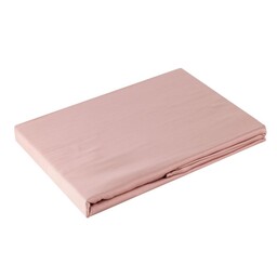 Eurofirany Prześcieradło satynowe 160x210 Nova różowe pudrowe jednobarwne bez gumki